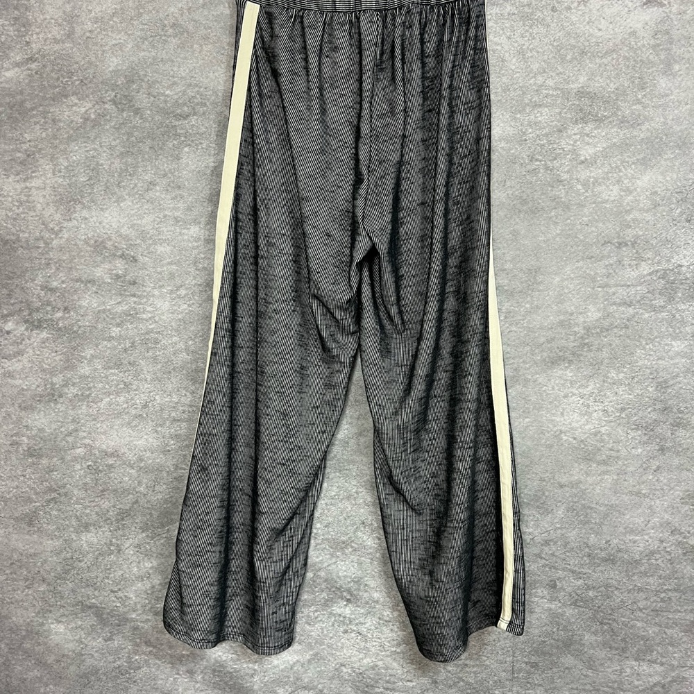 Elegant Black and Cream Wide Leg Pants